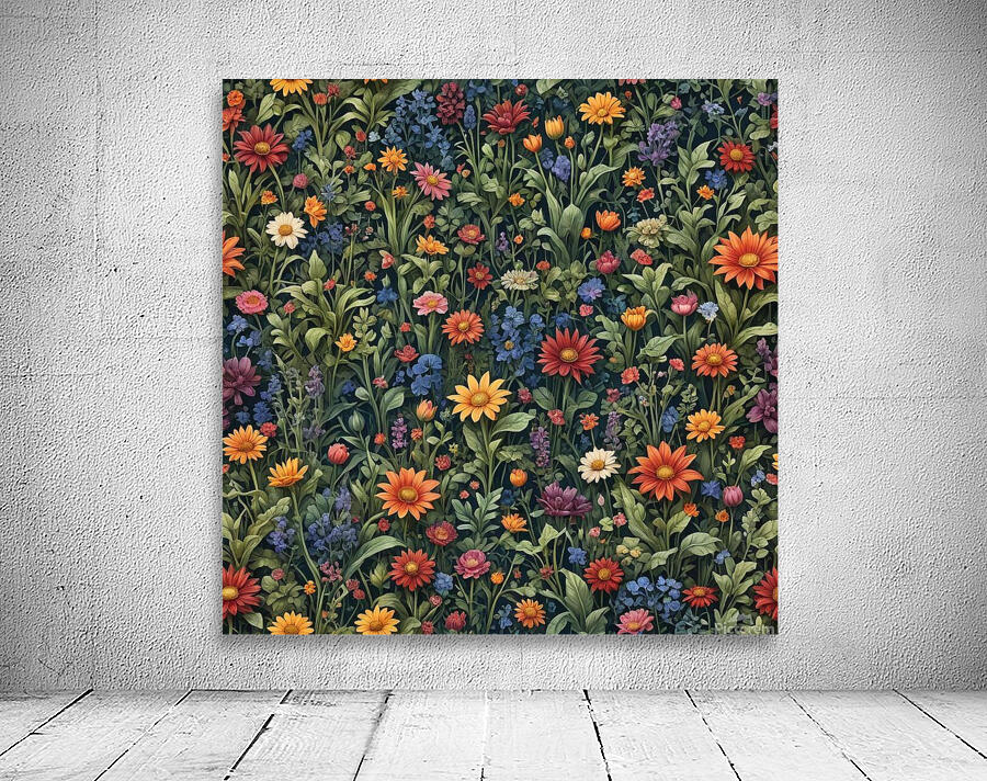 Flower pattern Wall Preview
