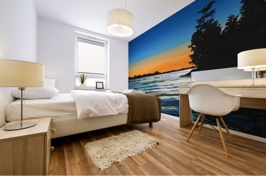 West Coast Sunset Mural print