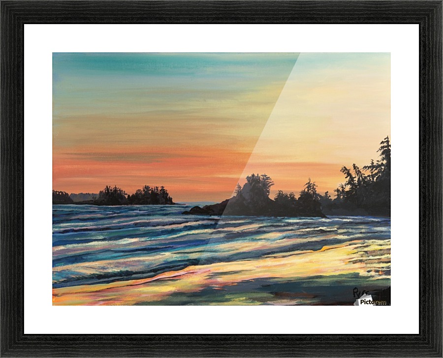 Tofino Sunset Picture Frame print