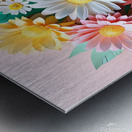  a vibrant bouquet of paper crafted flowers in paper-crafted Metal print