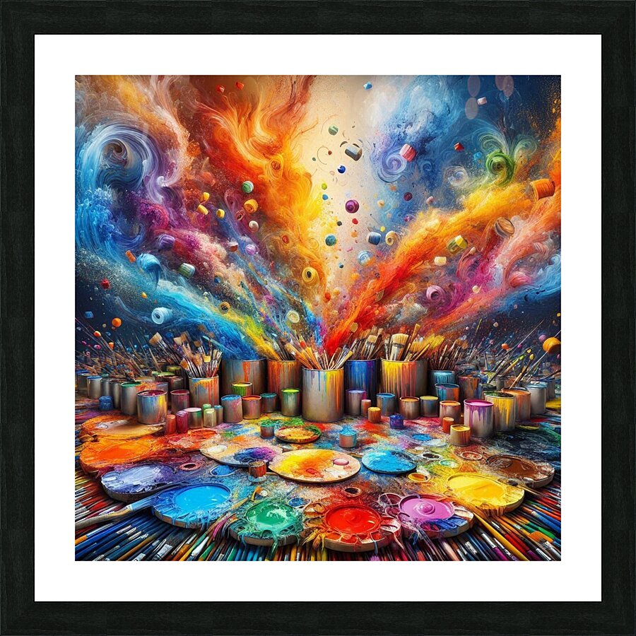 A vibrant symphony of colors Picture Frame print