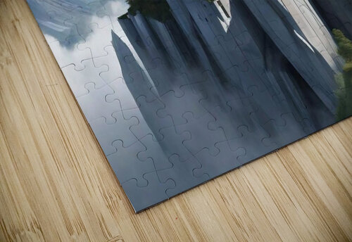 Architectural Marvel on a Rocky Precipice: A Fusion of Gothic and Art Deco Inspirations Jehad Hamdan puzzle