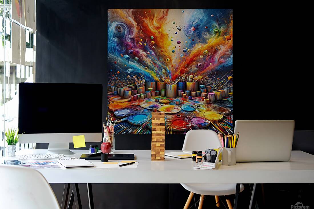 A vibrant symphony of colors Reproduction