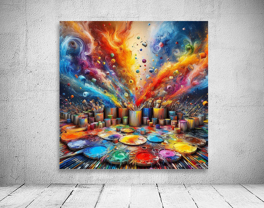 A vibrant symphony of colors Wall Preview