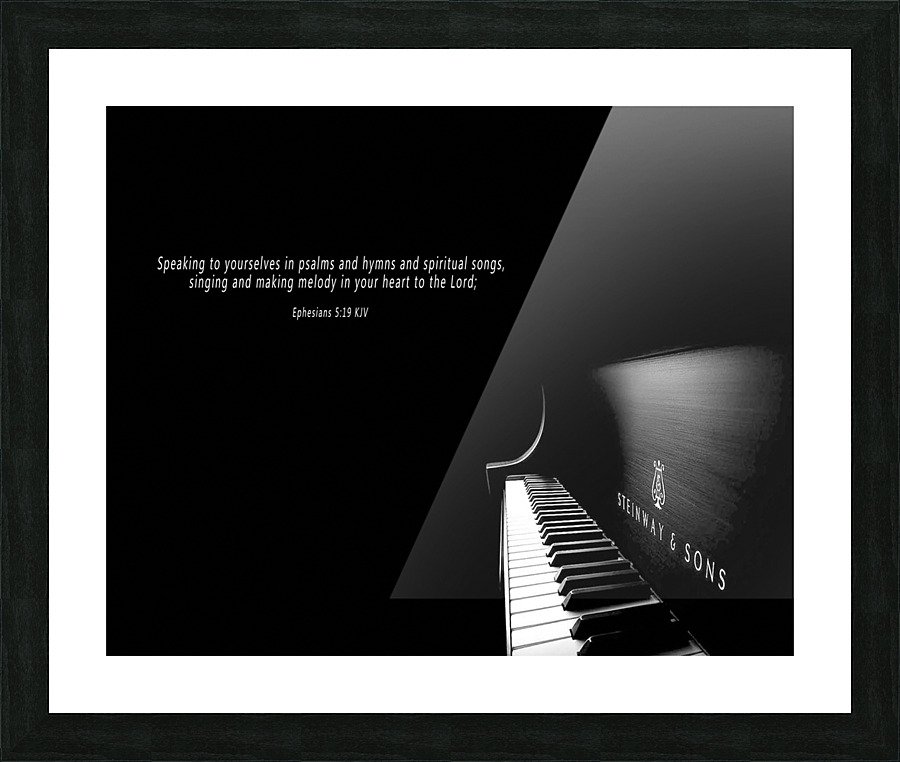 Piano Picture Frame print