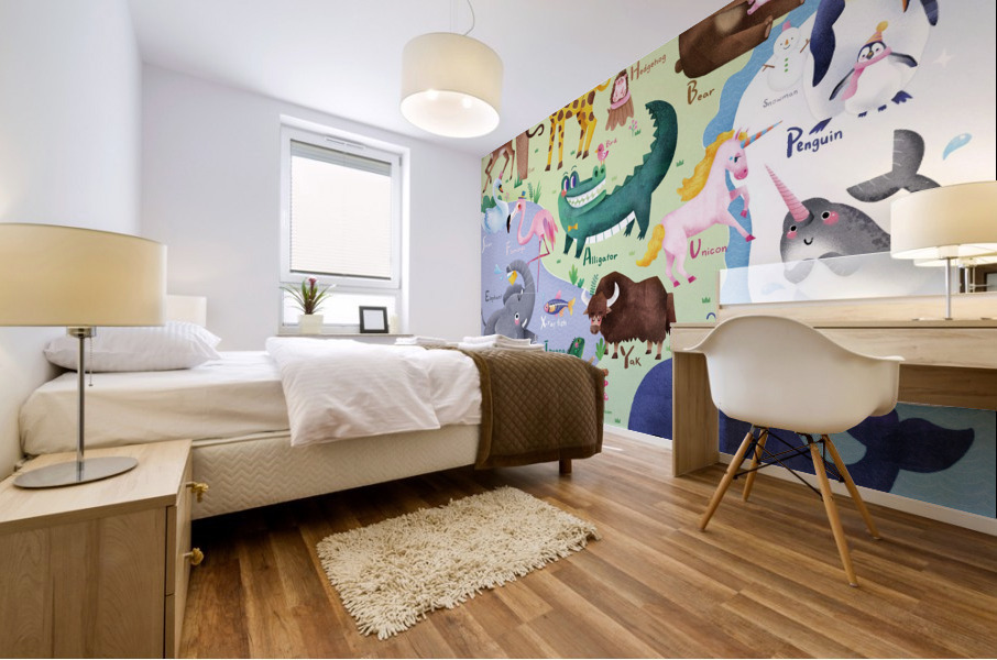 Alphabetposter Mural print