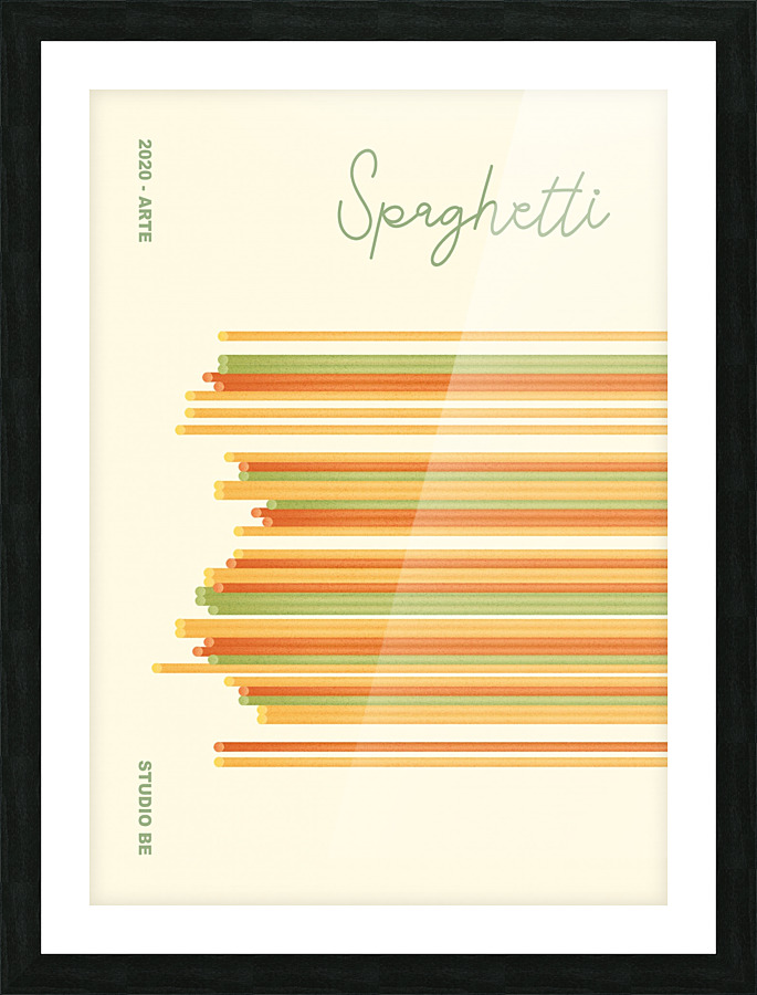 spaghetti Picture Frame print