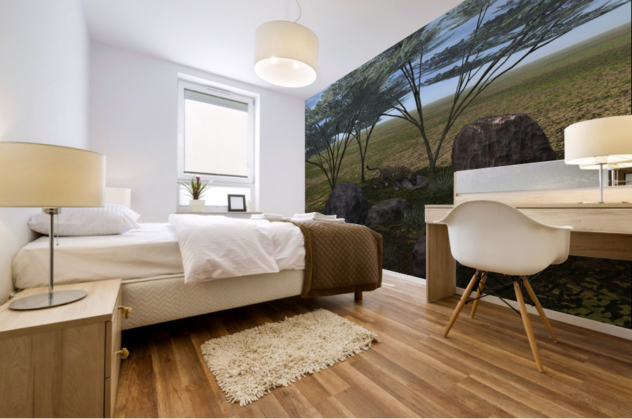 A l ombre des accacias Mural print