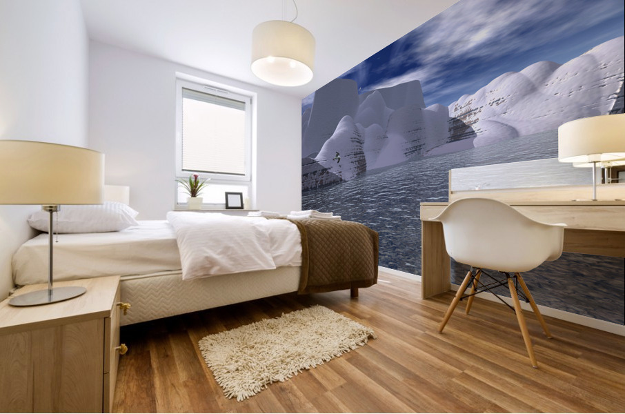 citadelle de glace Mural print