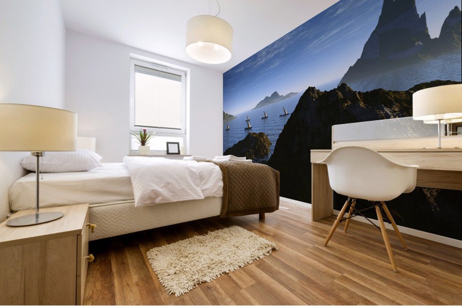 jason et la tooison Mural print
