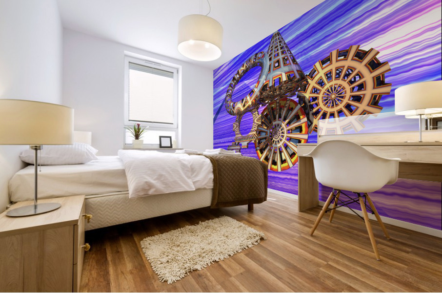 folle mecanique Mural print