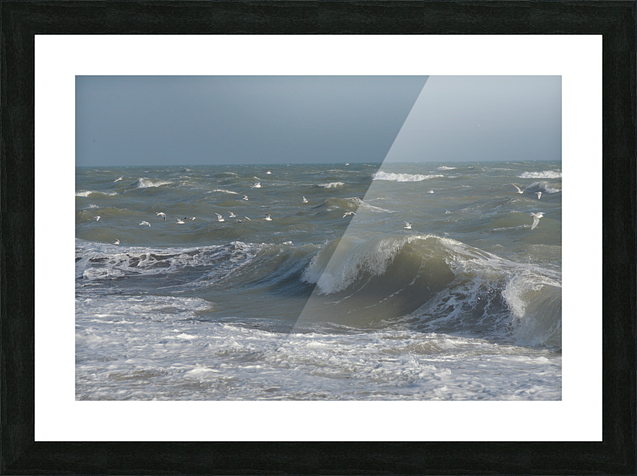une vague idee d eau Picture Frame print