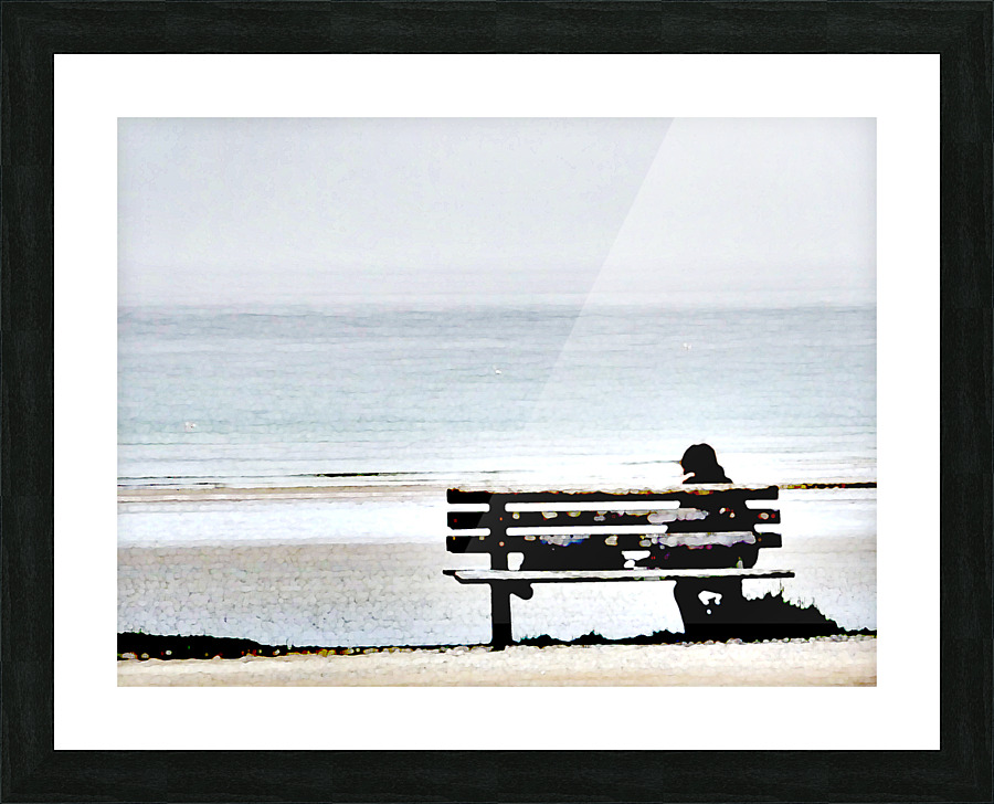 Seul face    la mer Picture Frame print