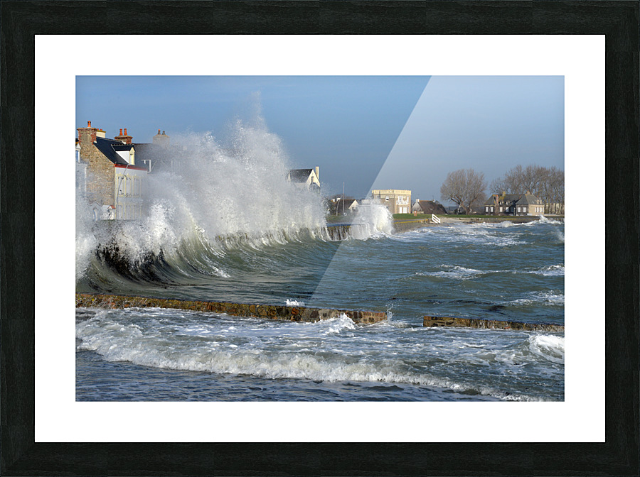 tempete sur la ville Picture Frame print