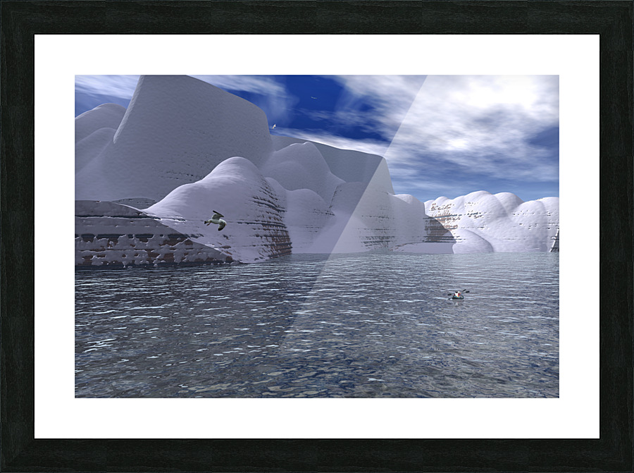 citadelle de glace Picture Frame print