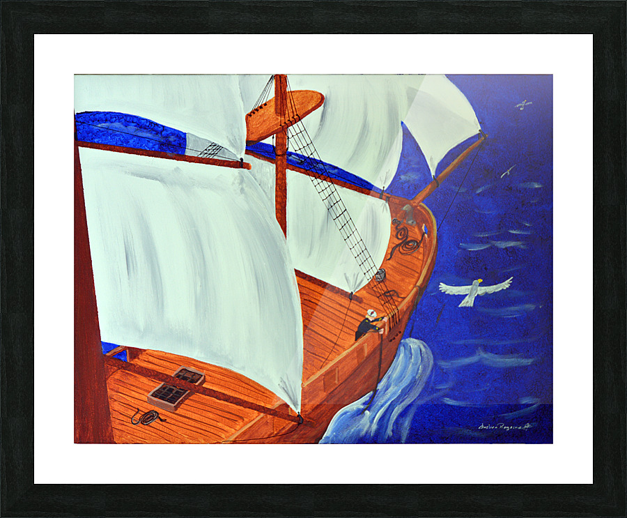 Corvee de pont Picture Frame print