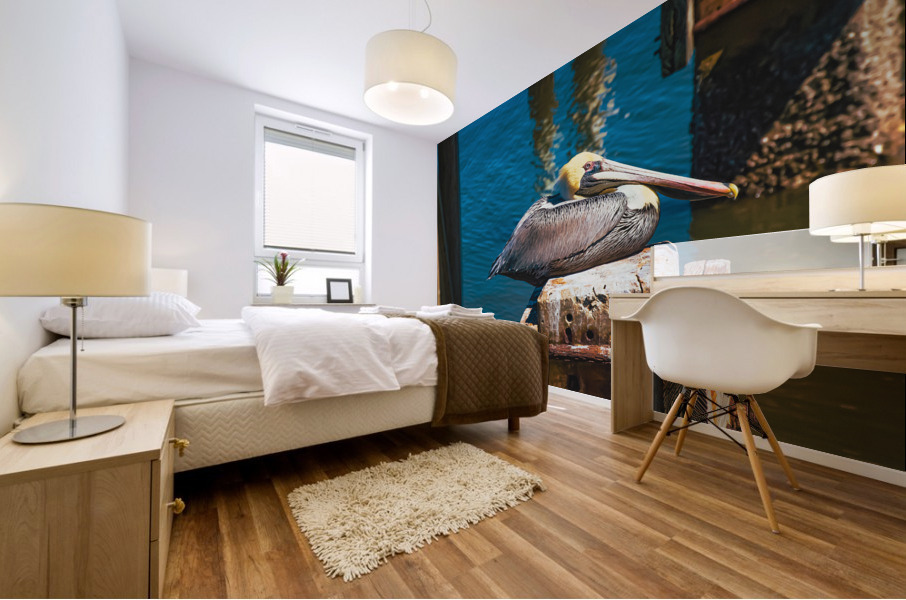 Brown Pelican Mural print