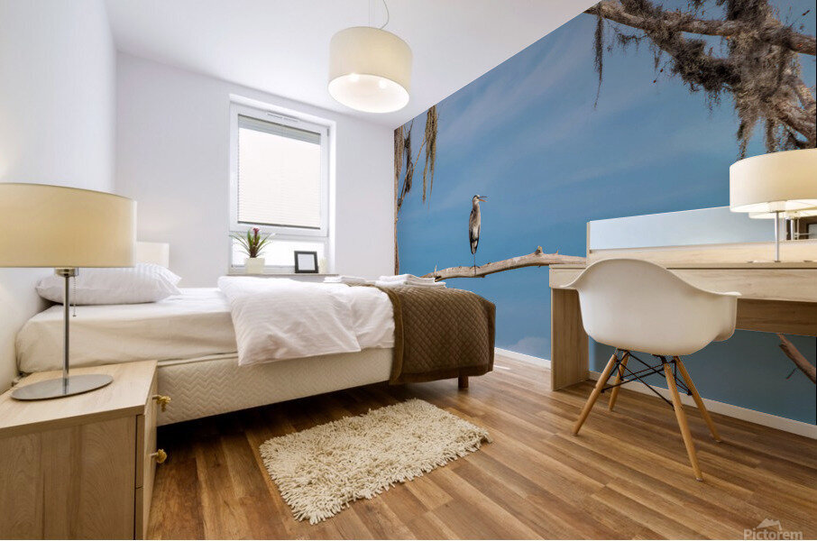 Blue Heron  Mural print