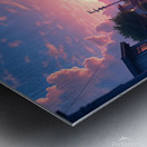 Prismatic Whispers in the Urban Mist Metal print