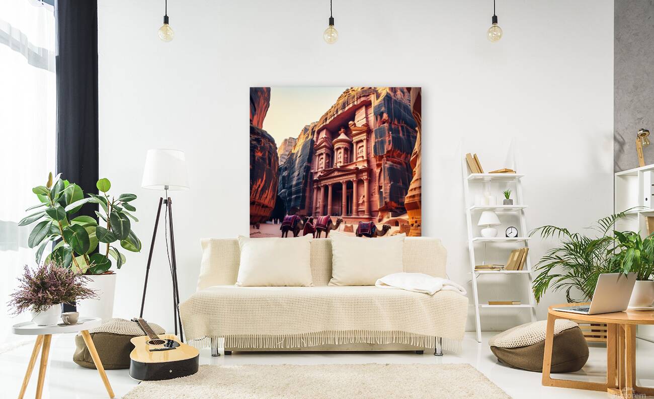 The Rose City Petra one of the wonders of the world Reproduction