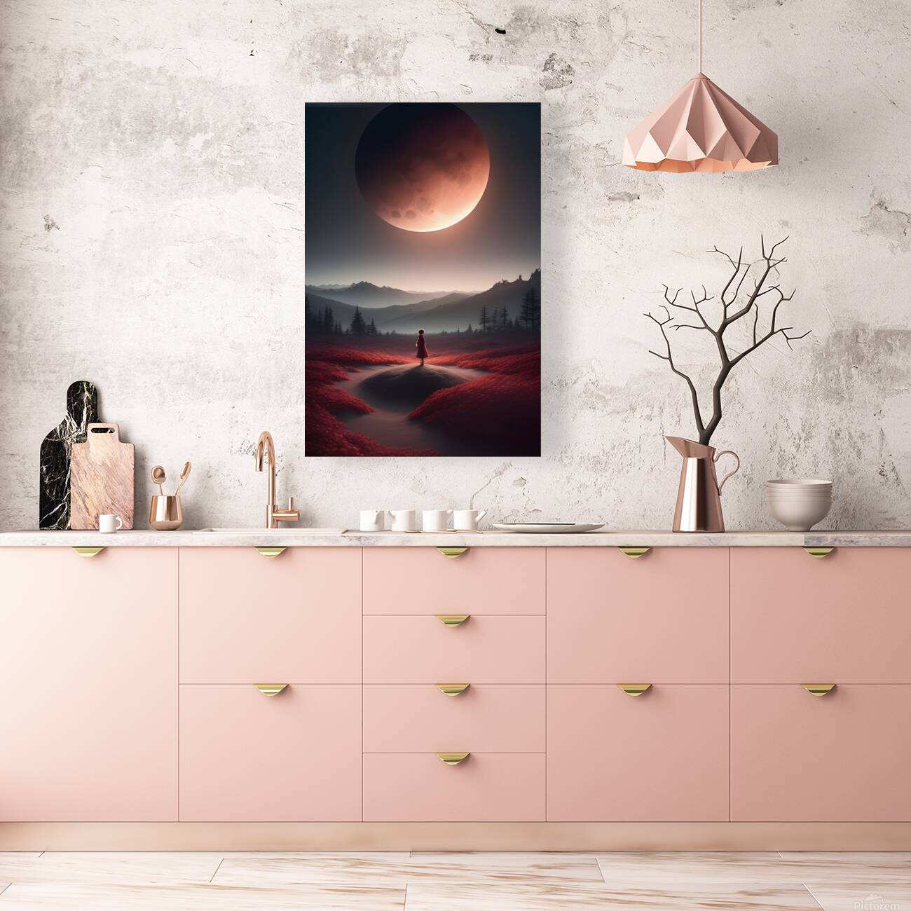 Moonlight in the darkness Reproduction