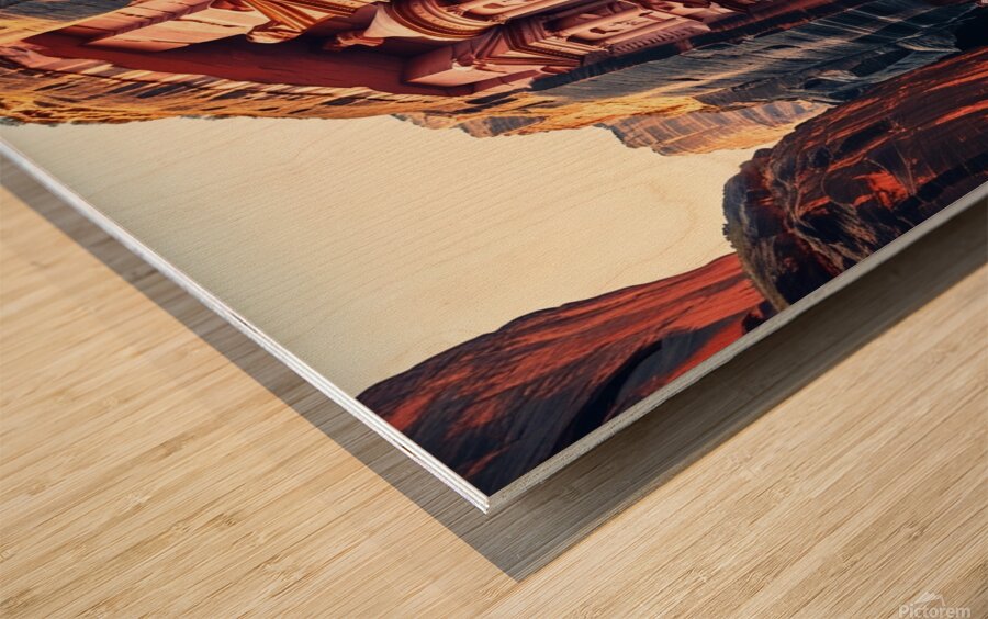 The Rose City Petra one of the wonders of the world Wood print