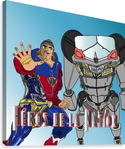 heros de la nation Canvas Print