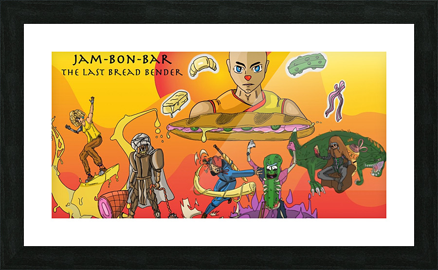 JamBonBar ThelastBreadBender Picture Frame print