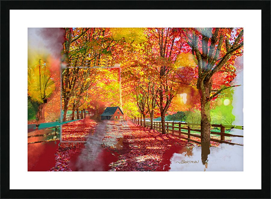 The Path Home Picture Frame print