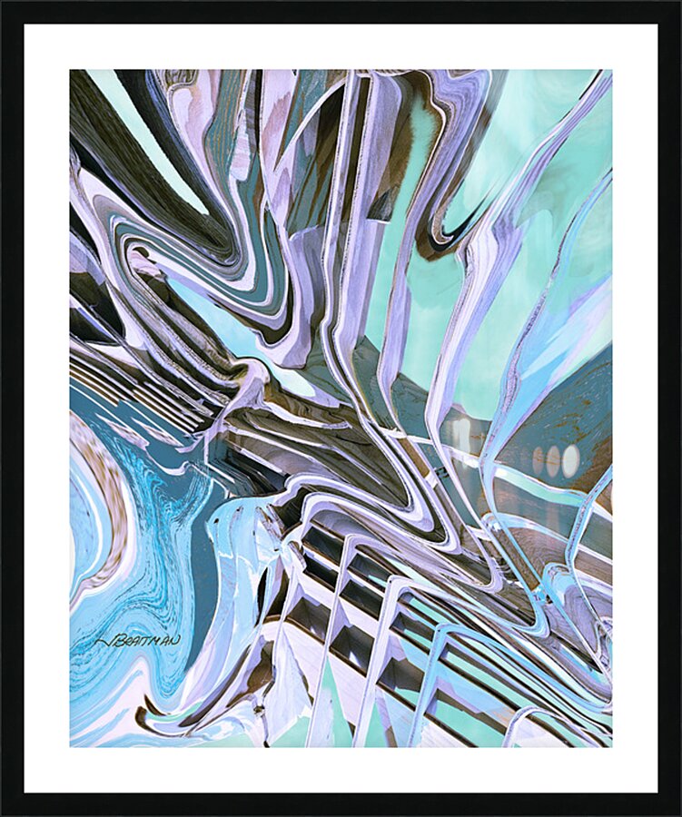 Ice Flows Picture Frame print
