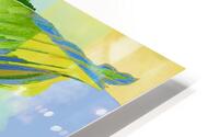 Leaf Study in Blue HD Metal print