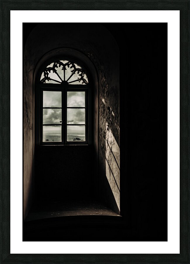 Gothic Window Picture Frame print