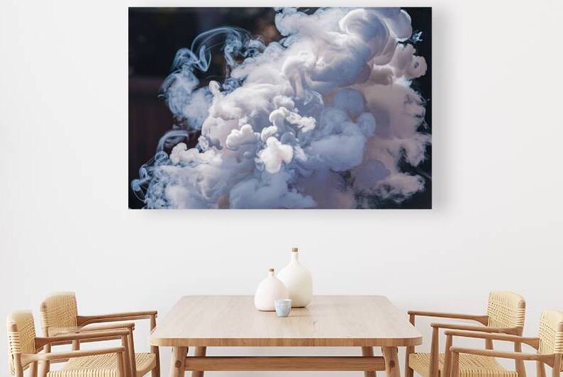 Beautiful white dense smoke art background 1 by Gheorghe Stanescu