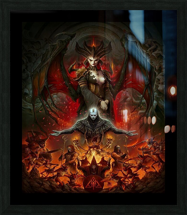 Diablo 9 Picture Frame print