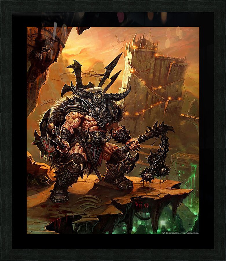 Diablo 27 Picture Frame print