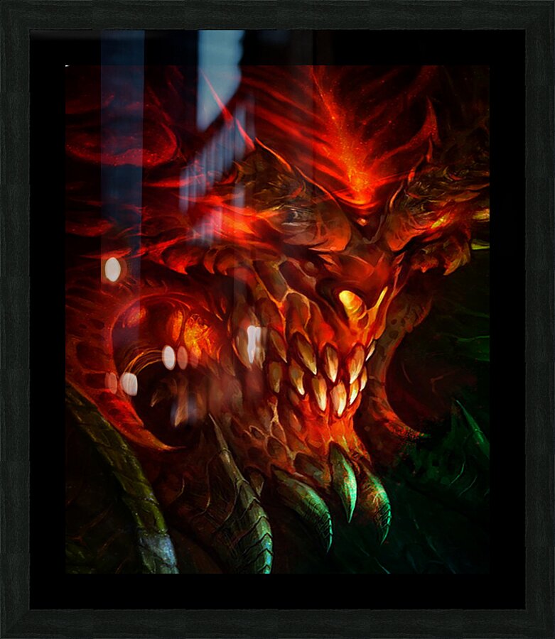 Diablo 33 Picture Frame print