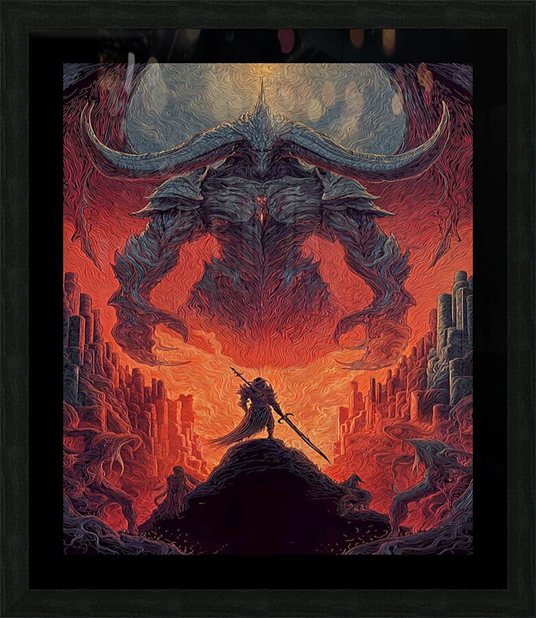 Diablo 40 Picture Frame print