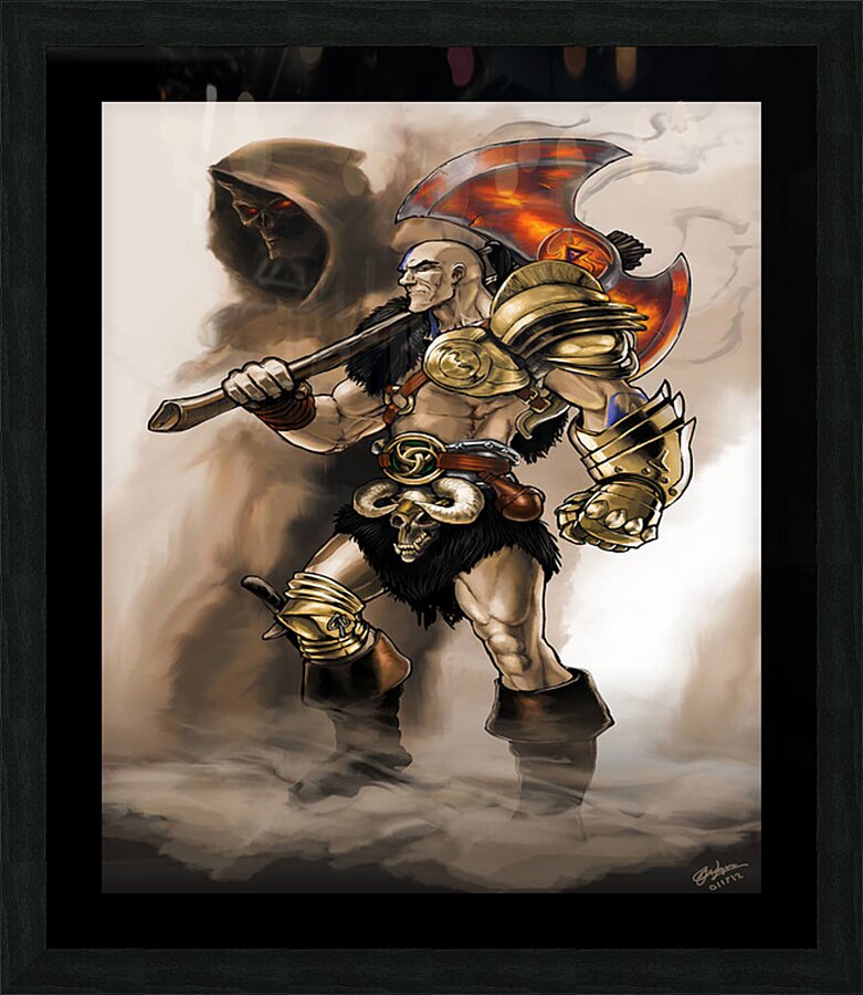 Diablo 4 Picture Frame print