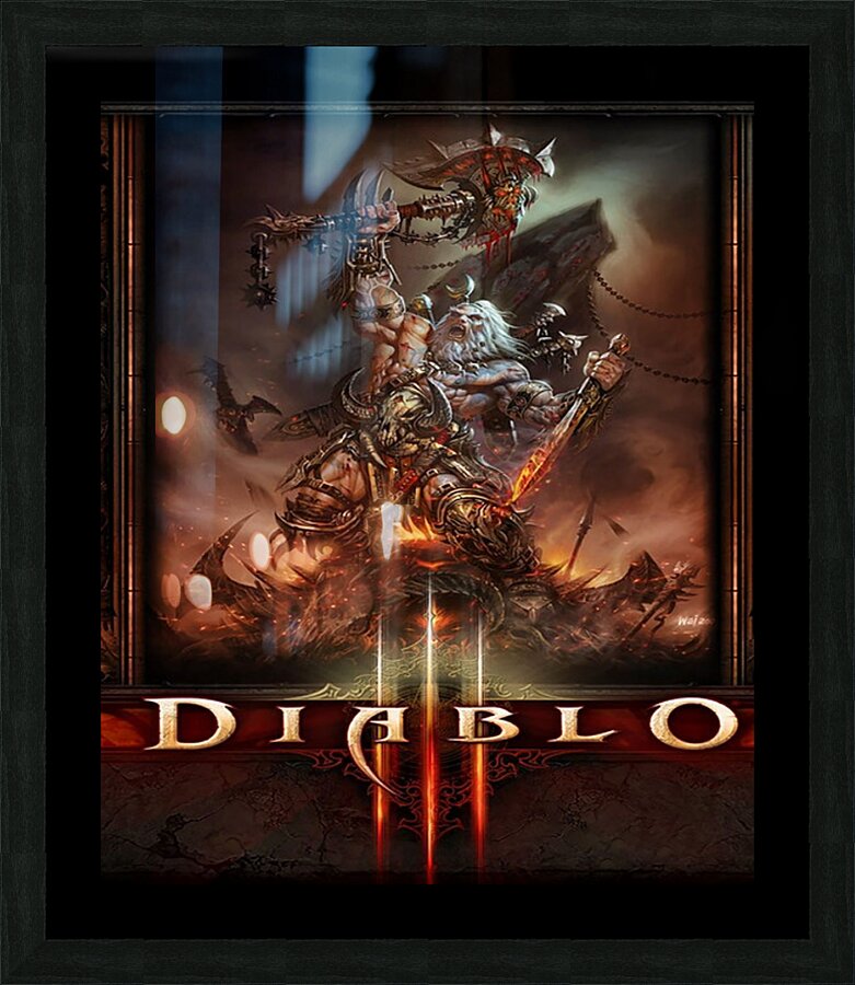 Diablo 7 Picture Frame print