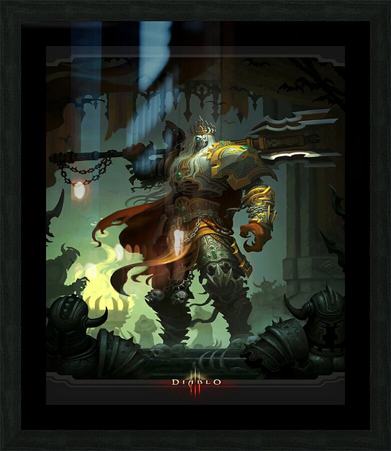 Diablo 9 Picture Frame print