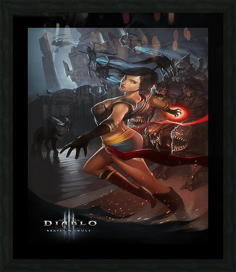 Diablo 14 Picture Frame print