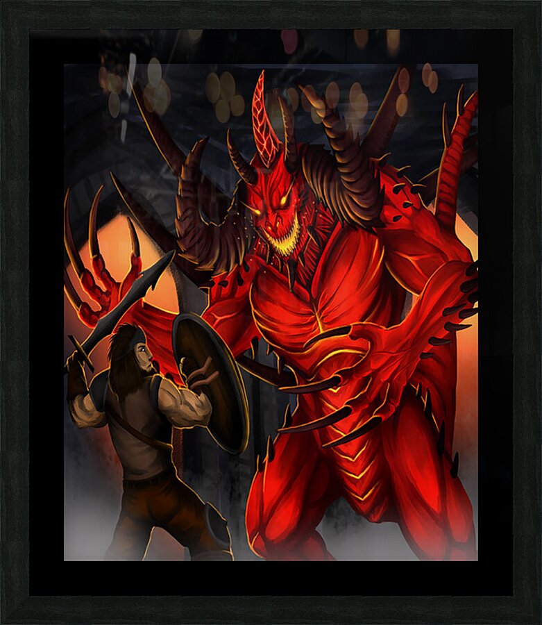 Diablo 21 Picture Frame print