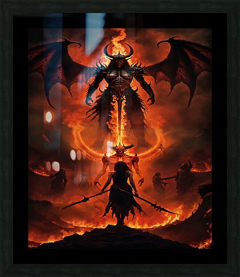 Diablo 33 Picture Frame print