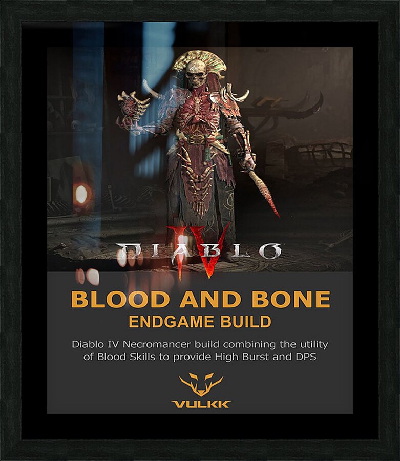 Diablo 7 Picture Frame print