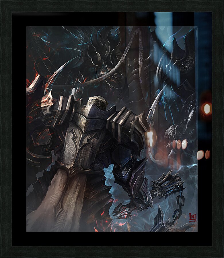 Diablo 8 Picture Frame print