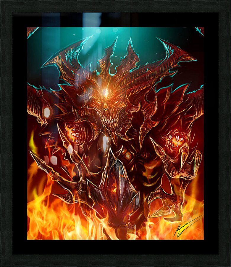 Diablo 11 Picture Frame print