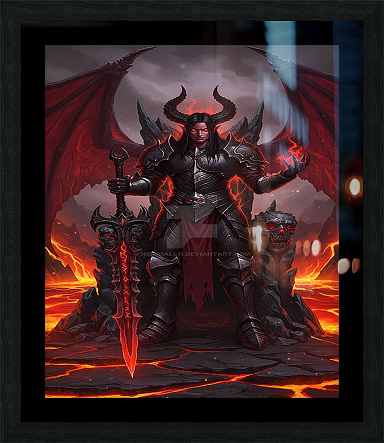 Diablo 32 Picture Frame print