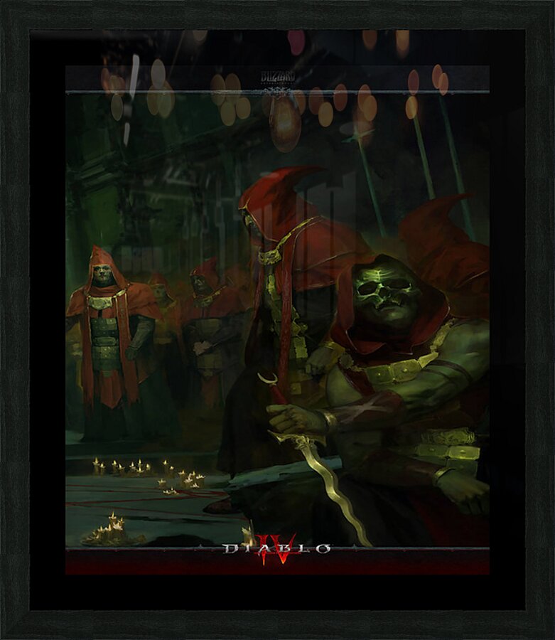 Diablo 40 Picture Frame print
