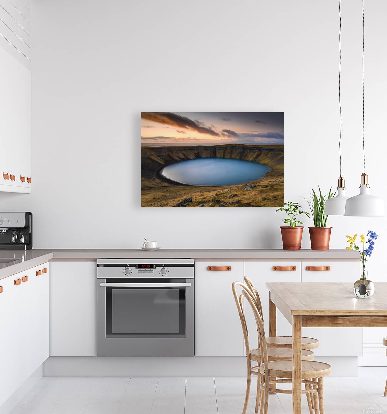 a volcanic crater 1 Reproduction