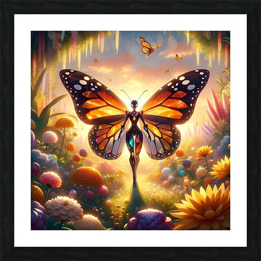  Butterfly connection  Picture Frame print